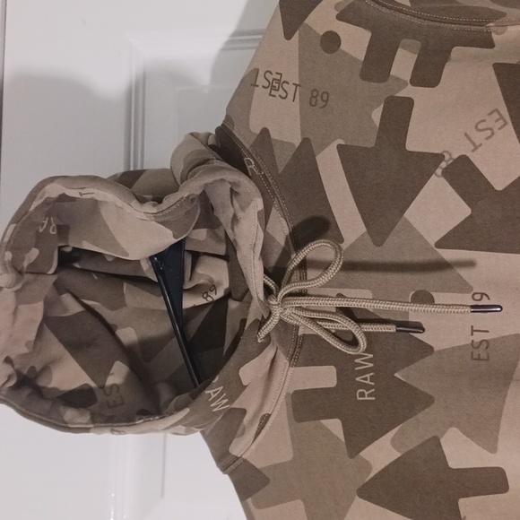 G-Star Raw Top Arrow Camouflage Print Hoodie Style - Picture 2 of 7